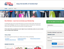 Tablet Screenshot of crosscountryperks.com